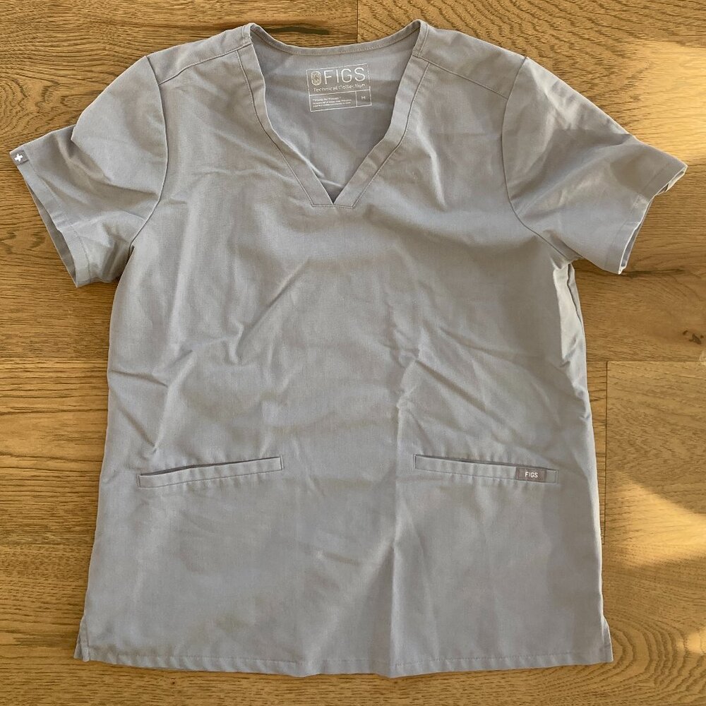 Limited edition figs light gray women's jogger scrub set